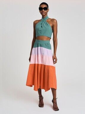 Derek Lam 10 Crosby Chaya Halter Crop Top